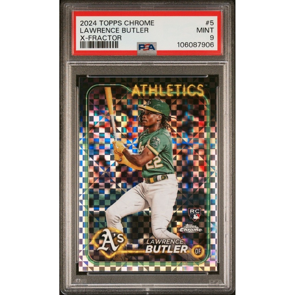 2024 Topps Chrome - Lawrence Butler #5 X-Fractor (RC) -‎ PSA 9